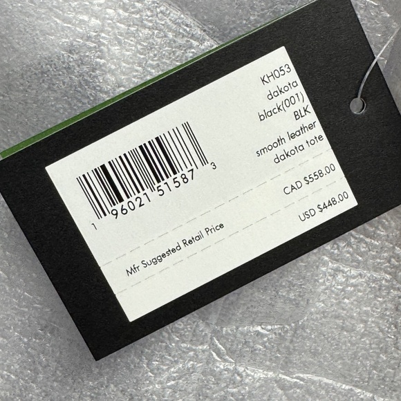 Kate Spade Dakota Large Smooth Napa Leather Tote - Black - Picture 8 of 8